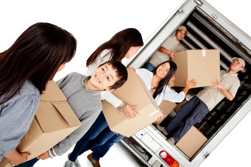 Movers team preparing equipment and planning a safe relocation