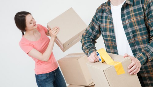 Team collecting bulky furniture from a Westminster property