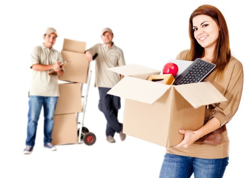 Professional loading of furniture into a Westminster removal van