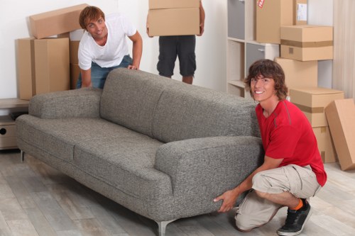 Office relocation equipment prepared for removals in Westminster