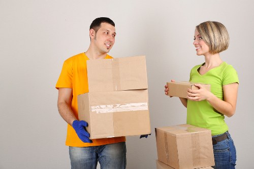 Commercial relocation team managing an office move in Westminster